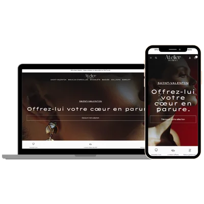 Création site e-commerce bijoux Atelier des bijoux